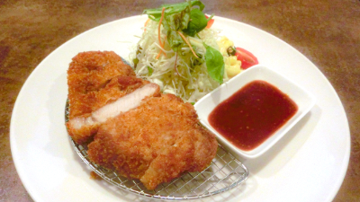 日吉ポークのロースカツ＠ランチ